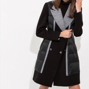 Women's Black and Gray Coat